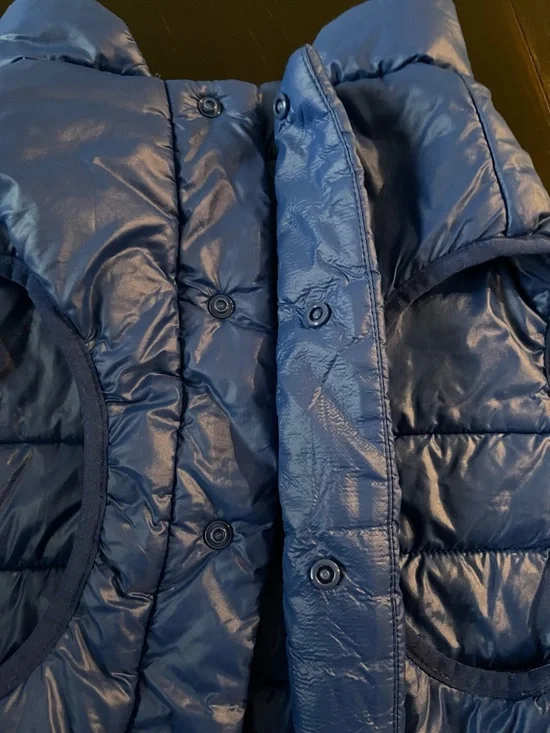 Bark Shiny Blue Quilted Puffer Dog Vest - Picture 3 of 7